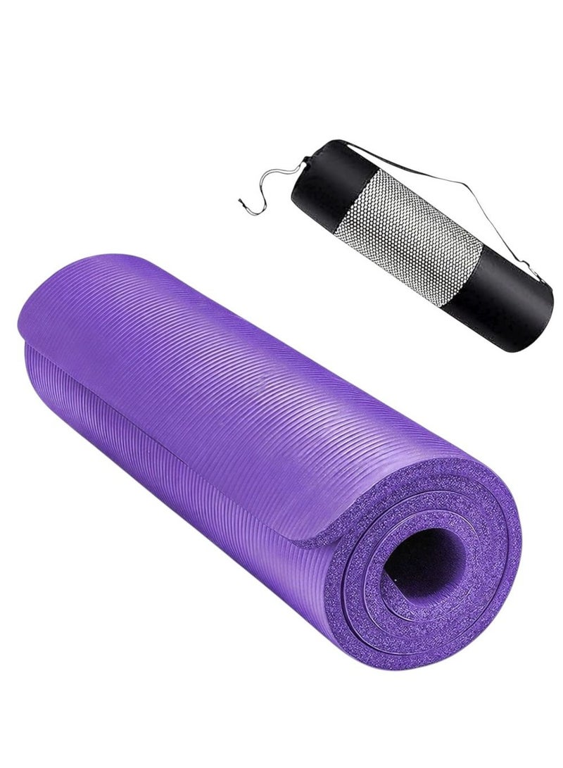 SportQ 10mm Non-Slip Yoga Mat with Attached Case, Latest High-Efficiency Trainer, Pilates, Yoga, and Many Other Home Exercises - Image 1